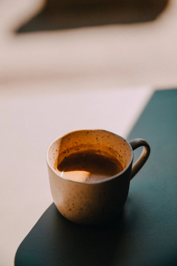 Speckled Rose Gold Ceramic Coffee Mug